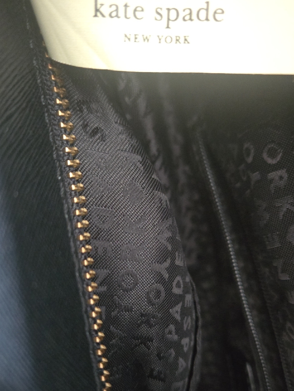 Kate Spade Black Leopard-Accent Cat Appliqué Tote with Dust Bag - Picture 11 of 15